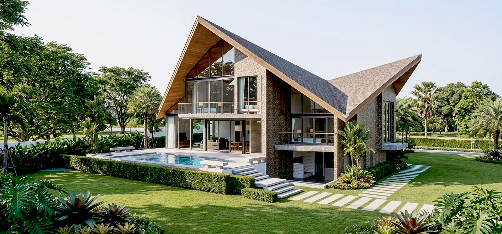Tropical pool Villa