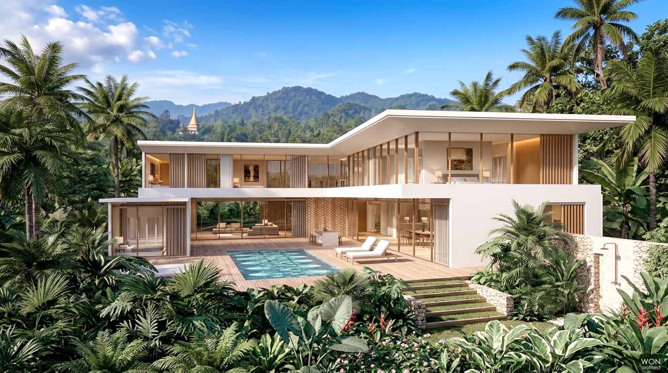 Modern Brick house บ้านโมเดิร์นอิฐ