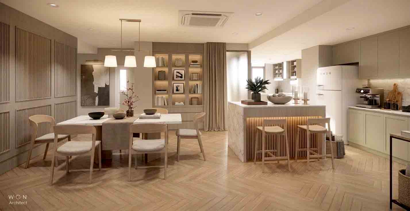 Renovation interior Nusasiri Condo รีโนเวทคอนโด