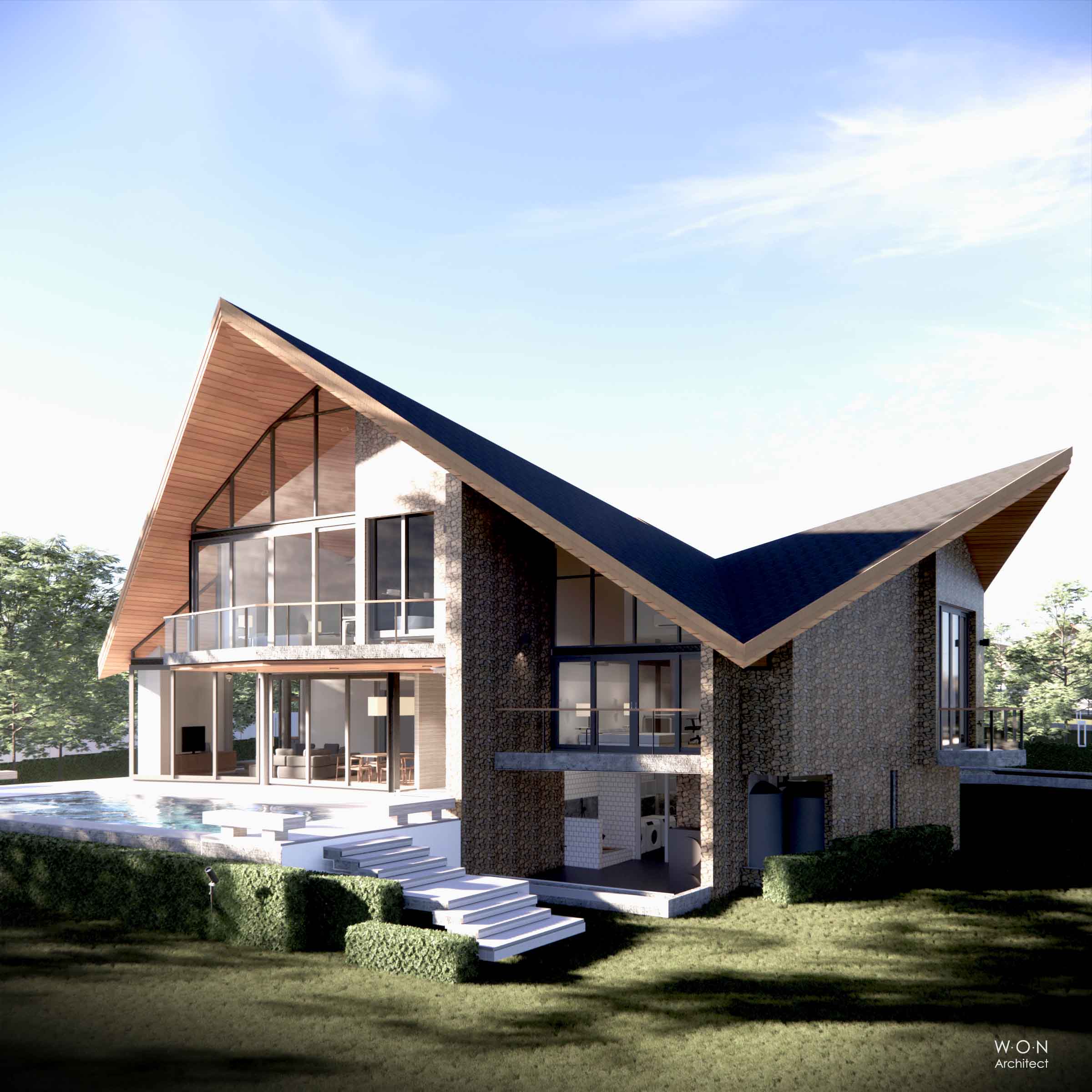 Tamarind Hills Private Estate Kanchanaburi ออกแบบหมู่บ้านพูลวิลล่า
