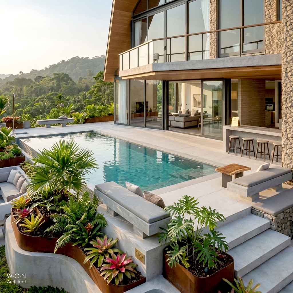 Tamarind Hills Private Estate Kanchanaburi ออกแบบหมู่บ้านพูลวิลล่า