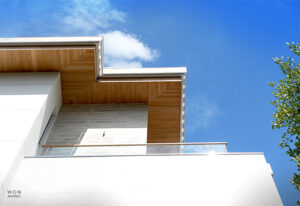 Roof shading device 1.5m overhang detail Tropical house บ้านประหยัดพลังงาน